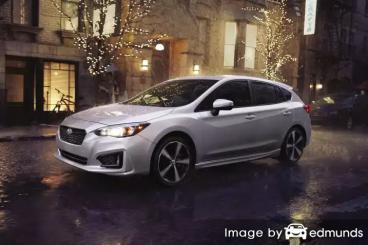 Insurance rates Subaru Impreza in Kansas City